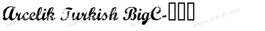 Arcelik Turkish BigC字体转换